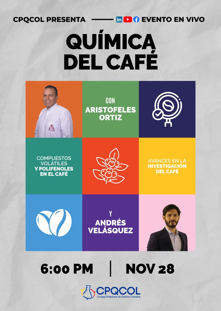 Poster química del café